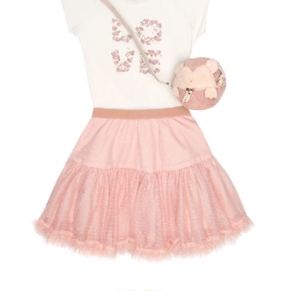 Bonpoint Ruffle Tulle Skirt Size 8